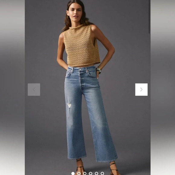 Citizens of Humanity Sacha High-Rise Wide-Leg Jeans, size 33 - Picture 1 of 7